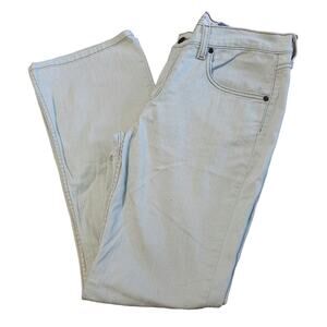 Levis Strauss sz 10 Stretch Bootcut JEANS Gray White Wash